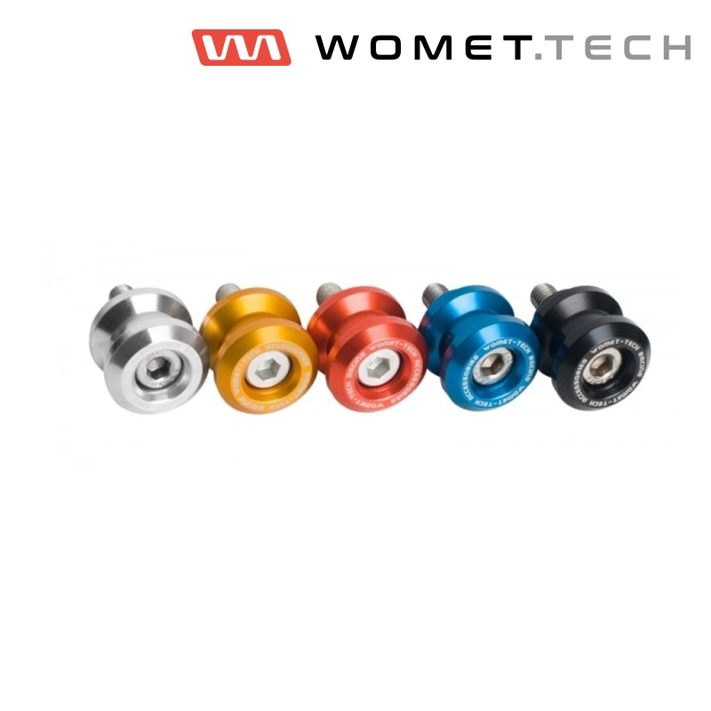 Paire de diabolos en aluminium m8 womet tech bmw honda kawasaki suzuki triumph