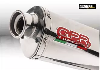 Pot gpr tri-ovale inox - homologué  - triumph 955 sprint st 1999/04