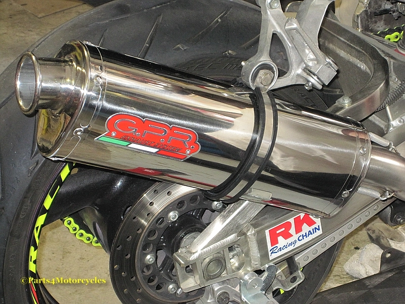 Pot gpr tri-ovale inox - homologué  - yamaha yzf 750 1993/98