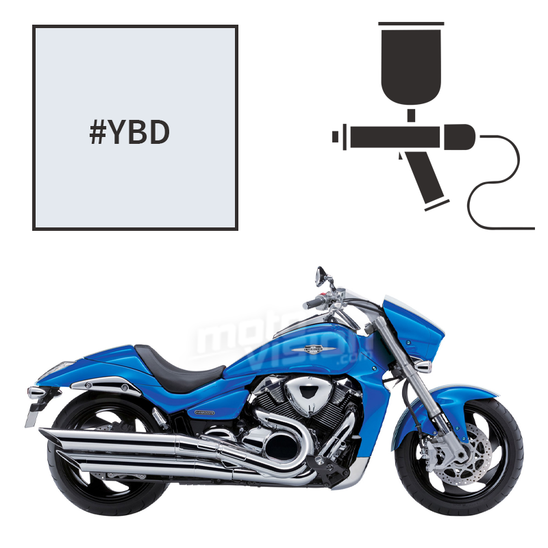 Peinture tricouche suzuki glass splash white intruder m1800r 2013-2014